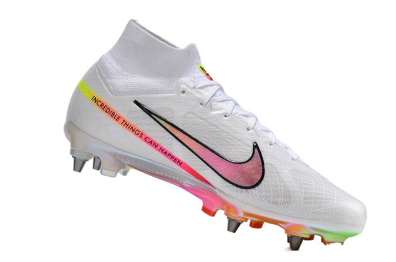 CHUTEIRA NIKE MERCURIAL SUPERFLY 9 ELITE TRAVA DE ALUMINIO CAMPO+BRINDE