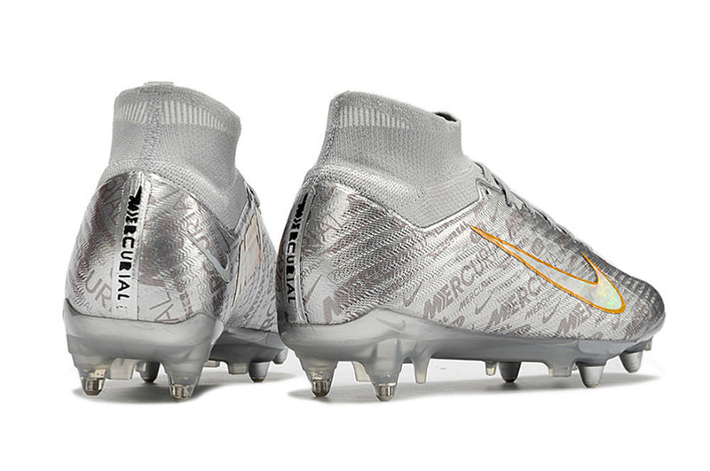 CHUTEIRA NIKE MERCURIAL SUPERFLY 9 ELITE TRAVA DE ALUMINIO CAMPO+BRINDE