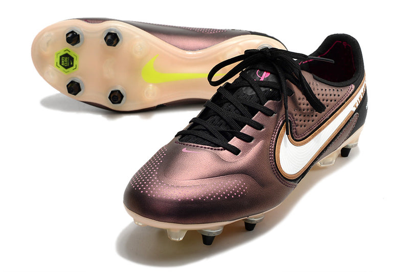 CHUTEIRA NIKE TIEMPO LEGEND 9 ELITE TRAVA DE ALUMINIO CAMPO+BRINDE