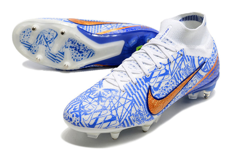 CHUTEIRA NIKE MERCURIAL SUPERFLY 9 ELITE TRAVA DE ALUMINIO CAMPO+BRINDE