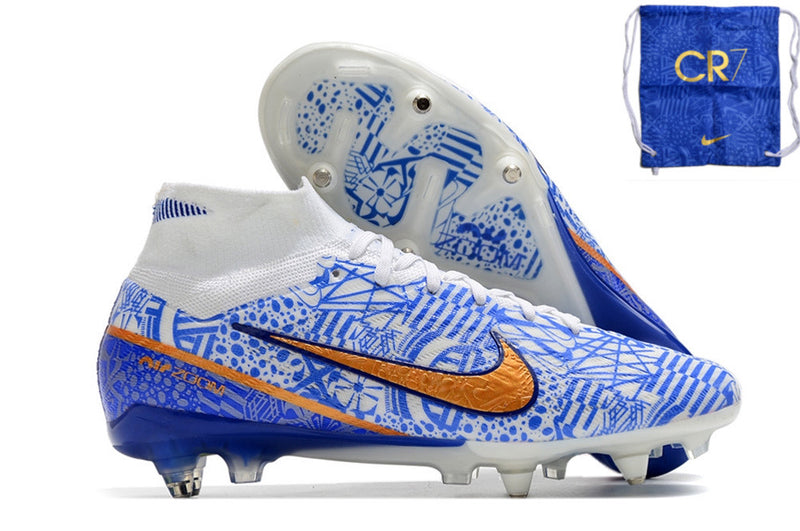 CHUTEIRA NIKE MERCURIAL SUPERFLY 9 ELITE TRAVA DE ALUMINIO CAMPO+BRINDE