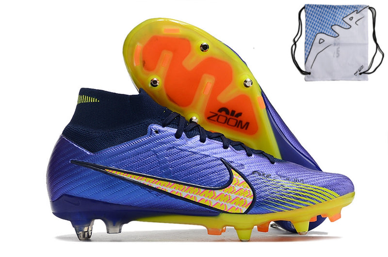 CHUTEIRA NIKE MERCURIAL SUPERFLY 9 ELITE TRAVA DE ALUMINIO CAMPO+BRINDE