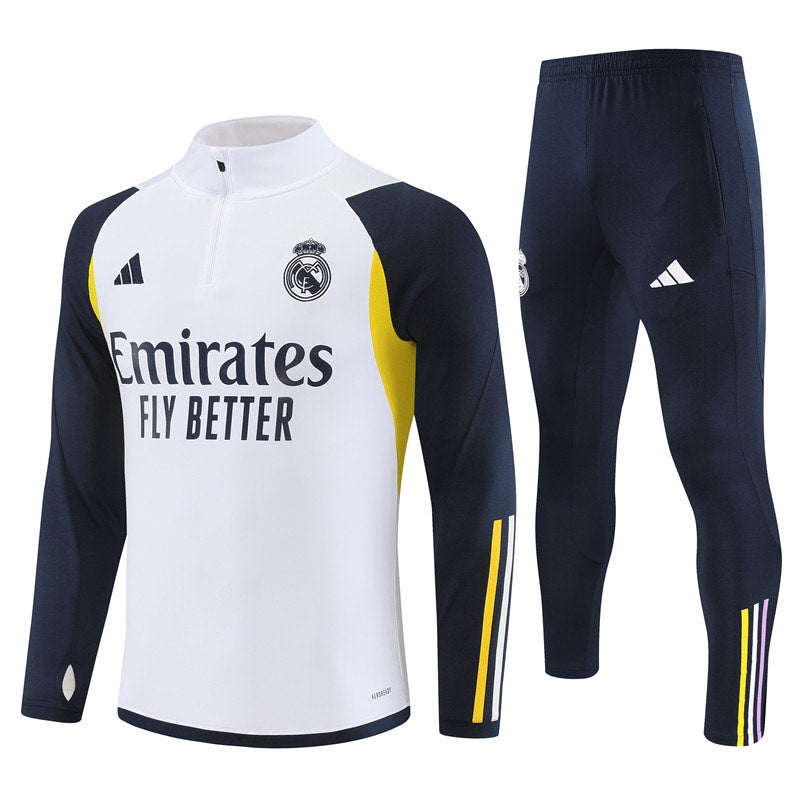 KIT CONJUNTO MEIO ZIPER REAL MADRID 23/24