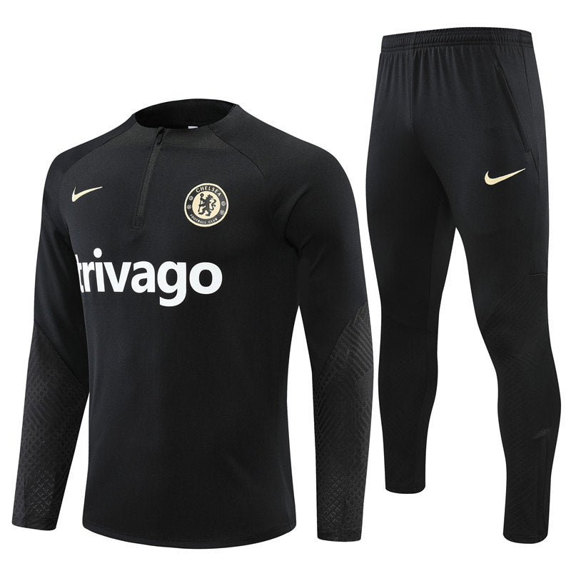 KIT CONJUNTO MEIO ZIPER CHELSEA 22/23