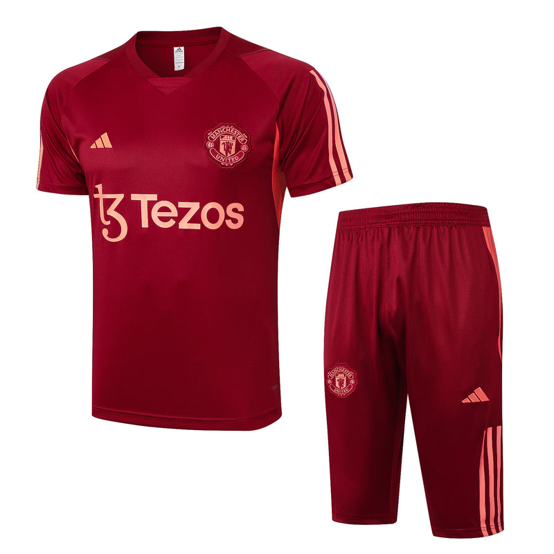 KIT MANCHESTER UNITED MEIA CALÇA + CAMISETA 23/24