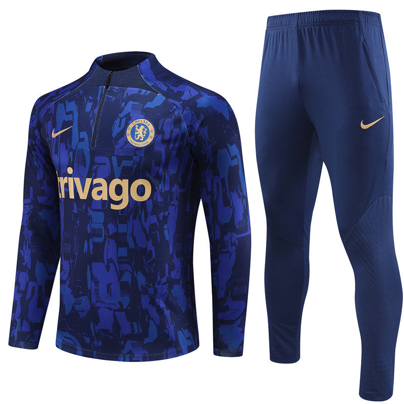 KIT CONJUNTO MEIO ZIPER CHELSEA 23/24