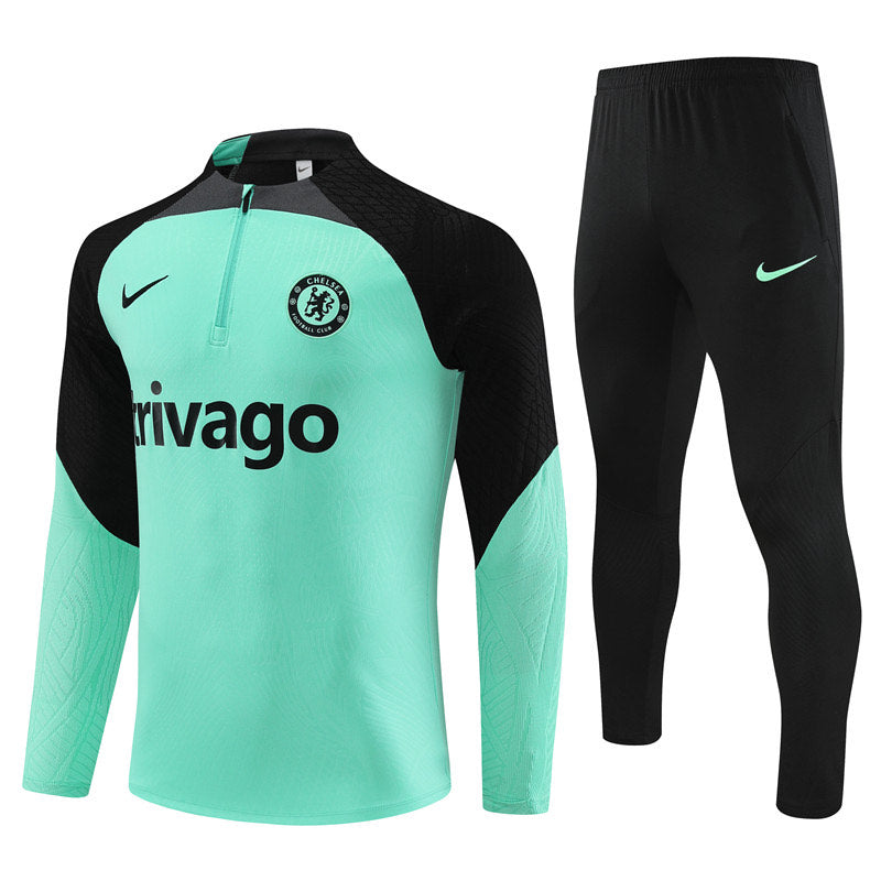 KIT CONJUNTO MEIO ZIPER CHELSEA 23/24