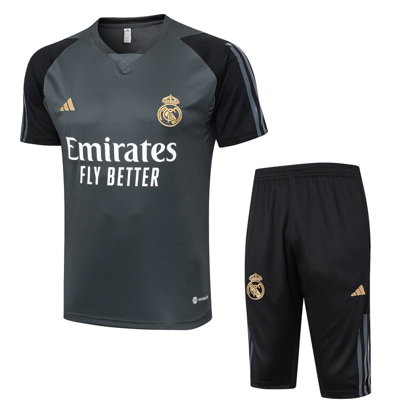 KIT REAL MADRID MEIA CALÇA + CAMISETA 23/24