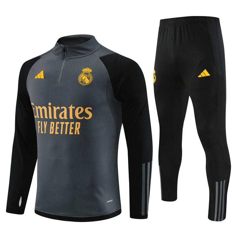 KIT CONJUNTO MEIO ZIPER REAL MADRID 23/24