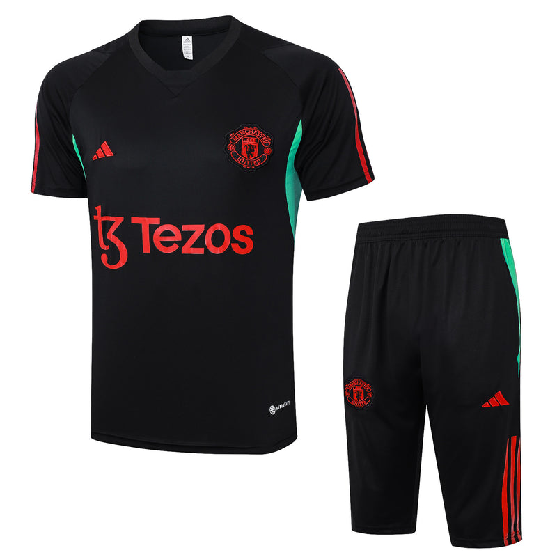 KIT MANCHESTER UNITED MEIA CALÇA + CAMISETA 23/24