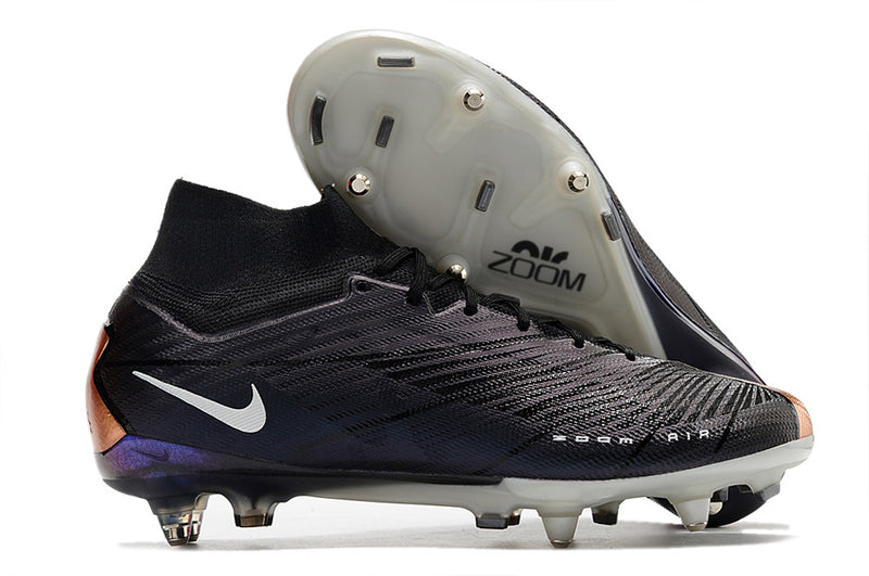 CHUTEIRA NIKE MERCURIAL SUPERFLY 9 ELITE TRAVA DE ALUMINIO CAMPO+BRINDE